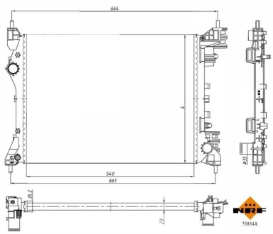 Автозапчасть NRF 53834A