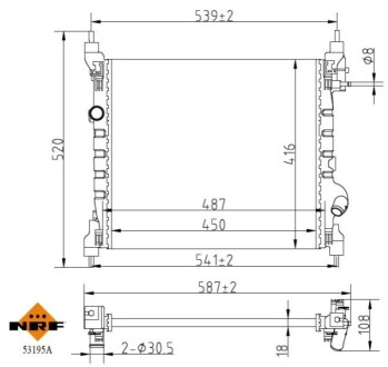 Автозапчасть NRF 53195A