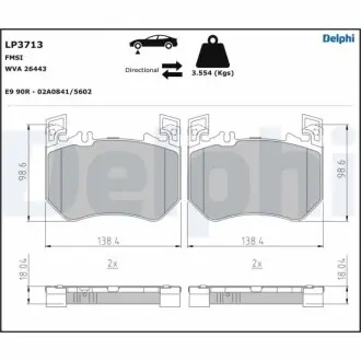 Фото автозапчасть Delphi LP3713 Автозапчасть Delphi LP3713