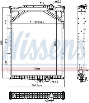 Автозапчасть NISSENS 606978