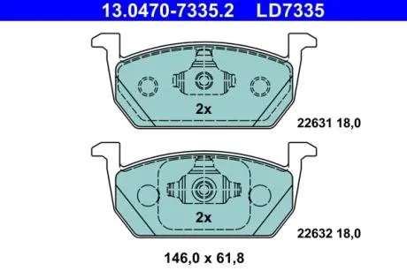Автозапчасть ATE 13047073352