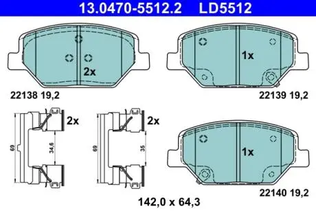 Фото автозапчасть ATE 13047055122 Автозапчасть ATE 13047055122