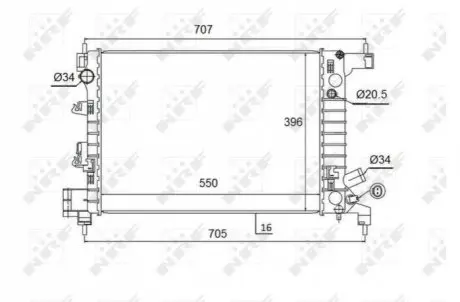 Автозапчасть NRF 58504