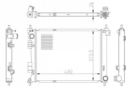 Автозапчасть NRF 550033