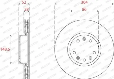 Автозапчасть FERODO DDF2782C