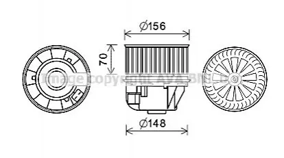 Автозапчасть AVA COOLING FD8613AVA