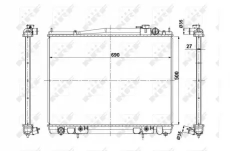 Автозапчасть NRF 56088