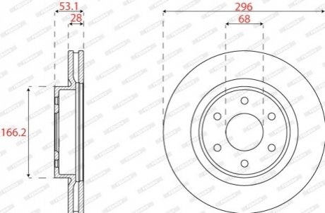 Автозапчасть FERODO DDF2742C