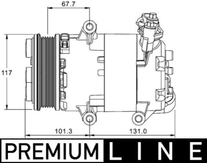 Автозапчасть MAHLE / KNECHT ACP1330000P