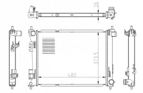 Автозапчасть NRF 550039