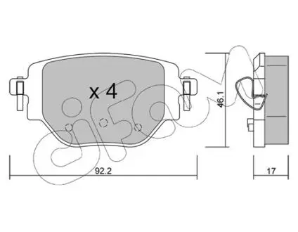 Автозапчасть CIFAM 82212460