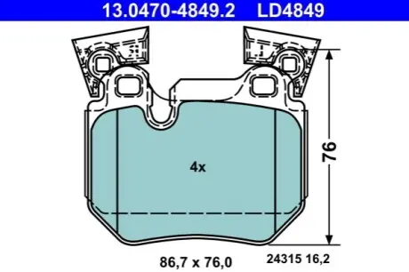 Автозапчасть ATE 13047048492