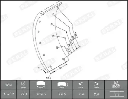 Автозапчасть BERAL KBL1503011561