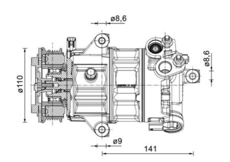 Автозапчасть MAHLE / KNECHT ACP1491000P