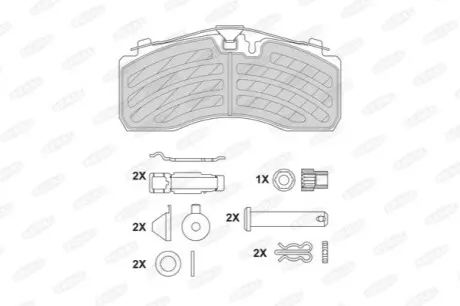 Автозапчасть BERAL BCV29257TK