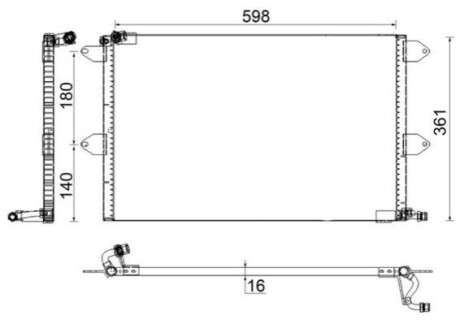 Автозапчасть MAHLE / KNECHT AC171001S