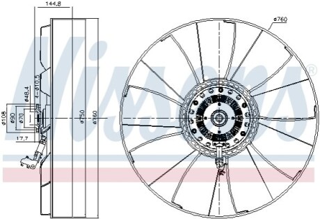 Автозапчасть NISSENS 86232