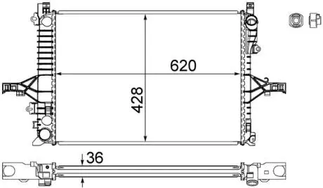 Автозапчасть MAHLE / KNECHT CR1546000S
