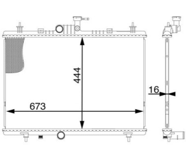 Автозапчасть MAHLE / KNECHT CR1606000S