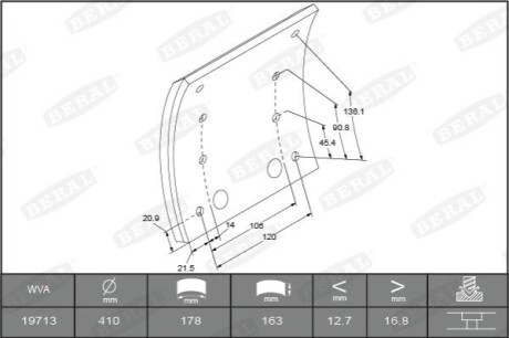 Автозапчасть BERAL KBL1971391560