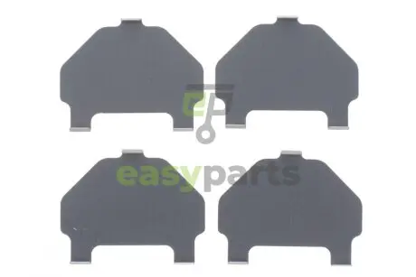 Комплект протискрипних пластин (задніх) Toyota Corolla 01-08/Camry 82-86/Yaris/Celica 99-05 (Akebono) FRENKIT 940081