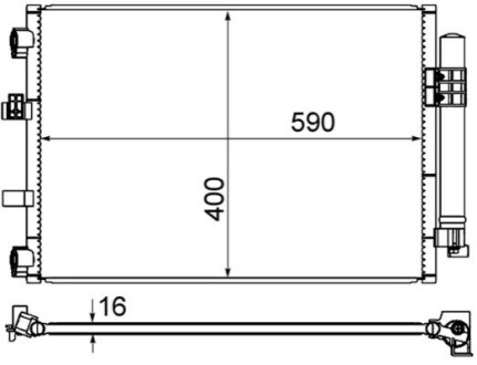 Автозапчасть MAHLE / KNECHT AC861000S