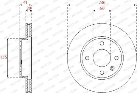 Автозапчасть FERODO DDF2688C
