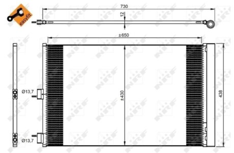 Автозапчасть NRF 350206