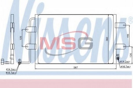 AC condenser NISSENS 940305 (фото 1)