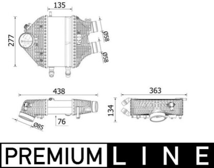 INTERCOOLER MAHLE / KNECHT CI618000P (фото 1)