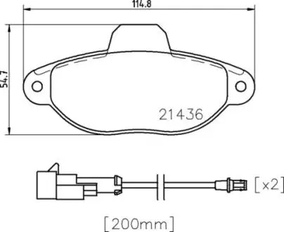 Klocki ham. BREMBO P24147X