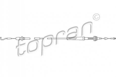 Тросик газу TOPRAN / HANS PRIES 102647