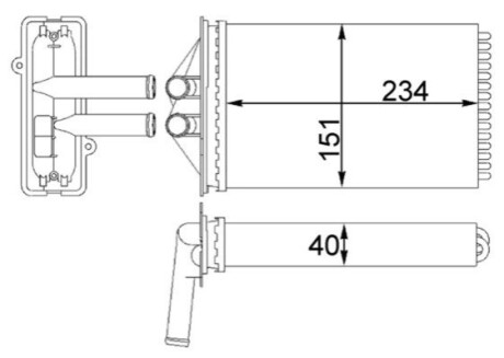 NAGRZEWNICA MAHLE / KNECHT AH92000S (фото 1)