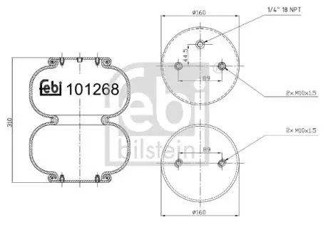Air Gaiter FEBI BILSTEIN 101268