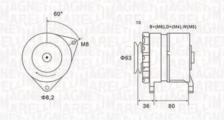 Alternator MAGNETI MARELLI 063735060010