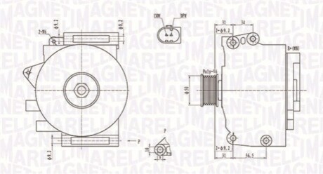 Alternator MAGNETI MARELLI 063731859010