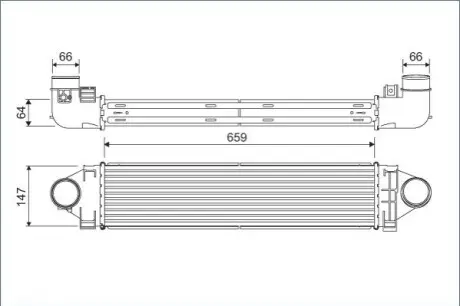 Интеркулер Valeo 822926