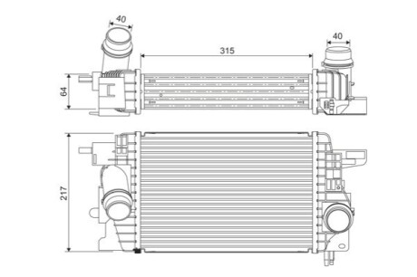 Інтеркулер Valeo 818399