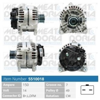 Alternator MEAT&DORIA 5510018