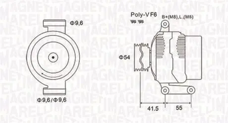 Фото alternator MAGNETI MARELLI 063731862010 Alternator MAGNETI MARELLI 063731862010