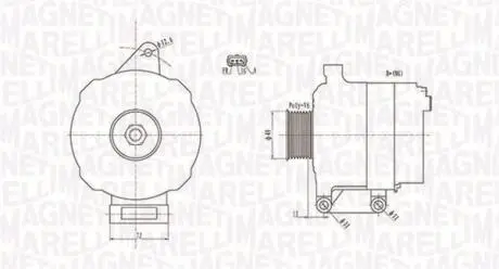 Alternator MAGNETI MARELLI 063731780010