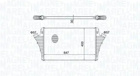 Интеркулер MAGNETI MARELLI 351319204650