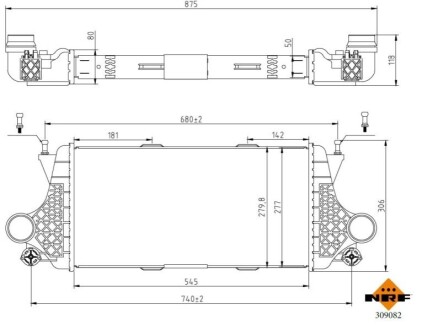 Интеркулер NRF 309082