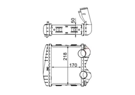 Интеркулер MAHLE / KNECHT CI46000S