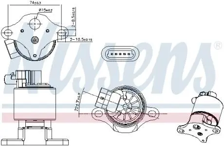 ZAWOR EGR NISSENS 98361