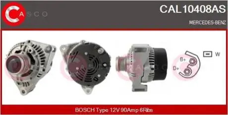 Фото генератор CASCO CAL10408AS Генератор CASCO CAL10408AS