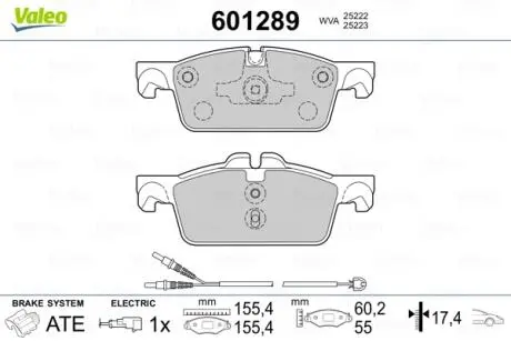 Brake Pad Valeo 601289