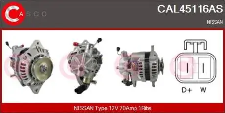 Генератор CASCO CAL45116AS