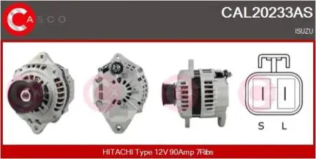 Фото генератор CASCO CAL20233AS Генератор CASCO CAL20233AS