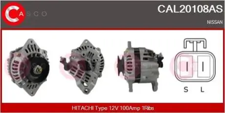 Фото генератор CASCO CAL20108AS Генератор CASCO CAL20108AS